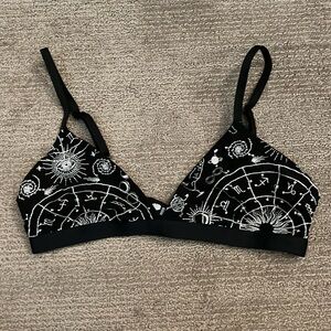 Parade Constellation Print Black Bra
